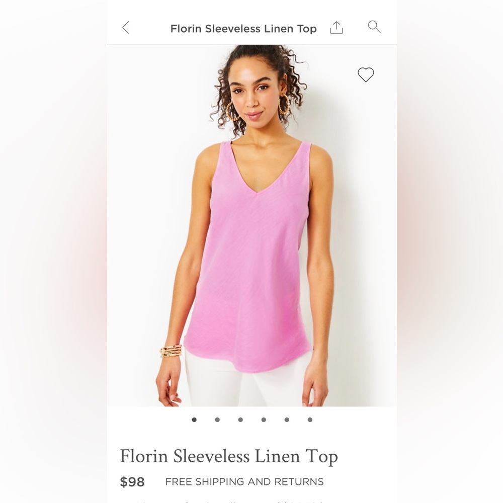 NWT Florin Sleeveless Linen Top ๐ธ - Picture 6 of 6